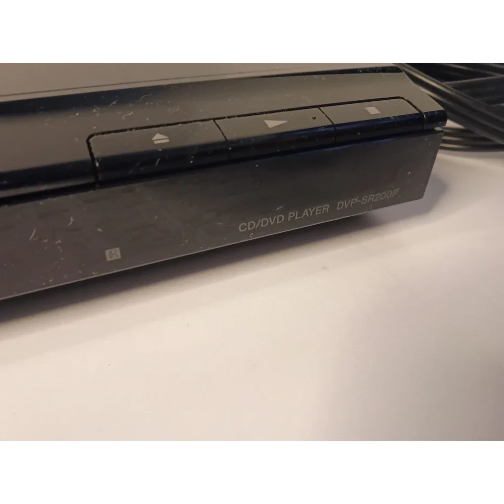 Sony DVP-SR200P Mini DVD Player Progressive Scan Black with Remote - Ships Free